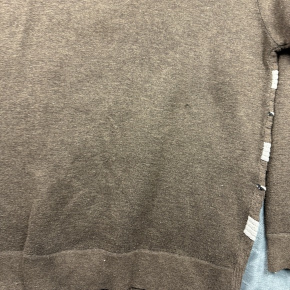 Chereskin Mens Brown Pullover Long Sleeves Collar Warm Size XL READ - Picture 10 of 14